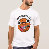 Bassketball Funny Basketball Music Pun T-shirt (Voorkant)
