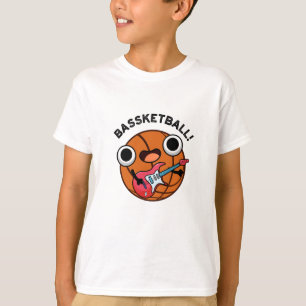 Bassketball Funny Basketball Music Pun T-shirt