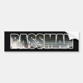 Bassman Bumpersticker DARK (Voorkant)