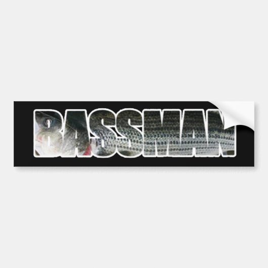 Bassman Bumpersticker DARK (Voorkant)