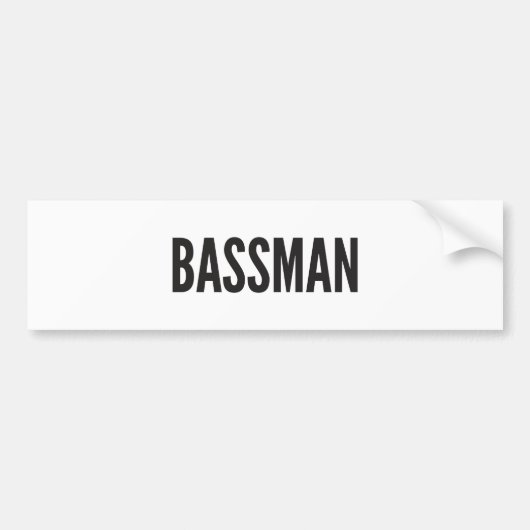 Bassman Sticker (Voorkant)