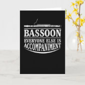 Basson Accompanimatie Instrument Music Kaart (Gele Bloem)