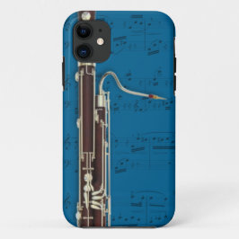 Basson en muziektelefoon draagtas. Kies kleur iPhone 11 Hoesje