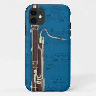 Basson en muziektelefoon draagtas. Kies kleur iPhone 11 Hoesje