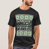 Basson het wordt kerstdag tshirt (Voorkant)