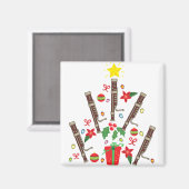 Basson kerstboomvrouwen man magneet (Voorkant / Achterkant)