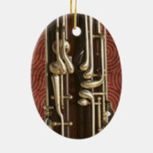 Basson Keys op Dark Red Keramisch Ornament (Achterkant)