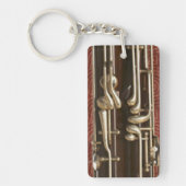 Basson Keys op Dark Red Sleutelhanger (Voorkant)