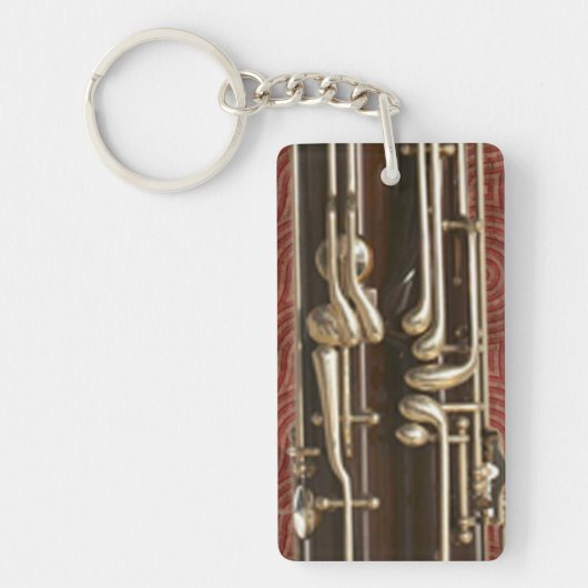 Basson Keys op Dark Red Sleutelhanger (Voorkant)