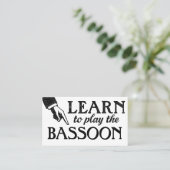Basson Lessons Visitekaartjes - Koel Vintage (Staand voorkant)