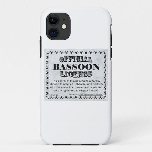 Basson-licentie Case-Mate iPhone Case (Achterkant)