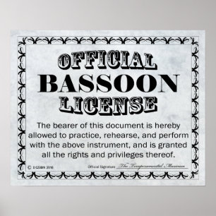 Basson-licentie Poster