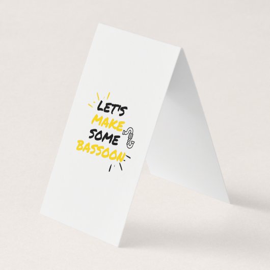 Basson-muziekmakers Visitekaartje (Voorkant)