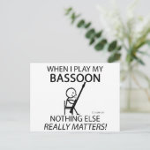 Basson niets anders doet er toe briefkaart (Staand voorkant)