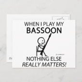 Basson niets anders doet er toe briefkaart (Voorkant / Achterkant)