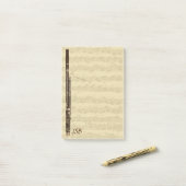 Basson op Bach Cello Suite - Aangepast monogram Post-it® Notes (Op bureau)