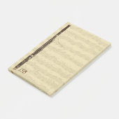 Basson op Bach Cello Suite - Aangepast monogram Post-it® Notes (Schuin)