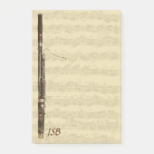 Basson op Bach Cello Suite - Aangepast monogram Post-it® Notes (Voorkant)