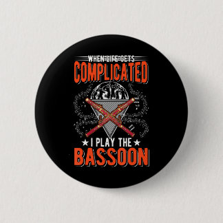 Basson Player Bassonist Ronde Button 5,7 Cm