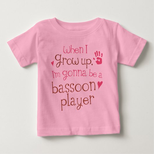 Basson Player (Future) Baby Baby T-Shirt (Voorkant)