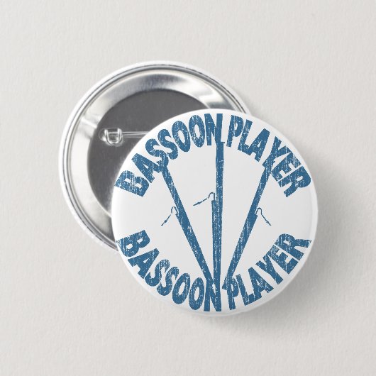 Basson Player Ronde Button 5,7 Cm (Voorkant /achterkant)