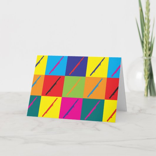 Basson Pop Art Kaart (Voorkant)