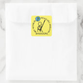 Basson - World Revolves around Square Sticker (Tas)