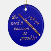 Basson zo mogelijk keramisch ornament (Links)