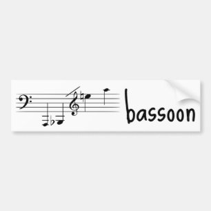 Bassonafspeelbereik Bumpersticker