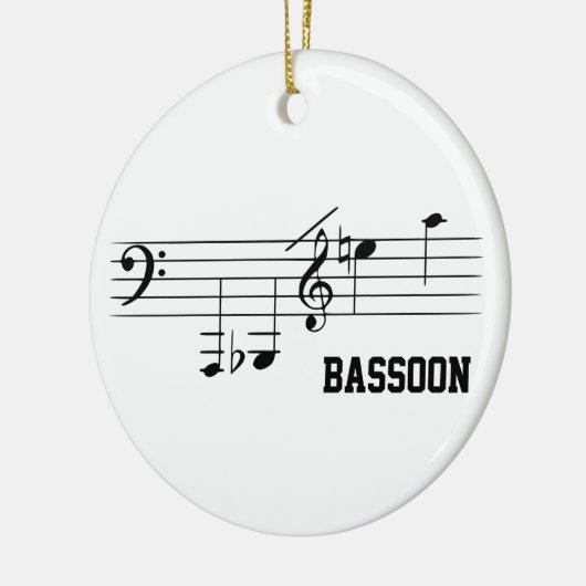Bassonafspeelbereik Keramisch Ornament (Links)
