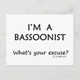 Bassonist Briefkaart