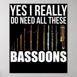 Bassonist Gift Mannen Jazz Music Gifts Women Basso Poster