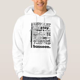 Bassonist Life Bassoon Music Gift Hoodie