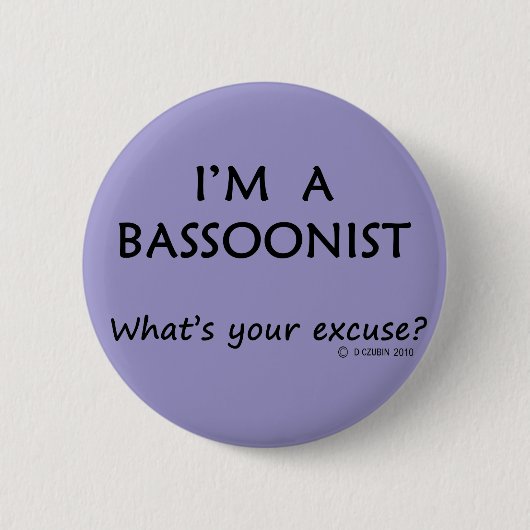 Bassonist Ronde Button 5,7 Cm (Voorkant)