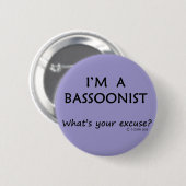 Bassonist Ronde Button 5,7 Cm (Voorkant /achterkant)