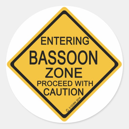 Bassonzone binnenvaren ronde sticker (Voorkant)