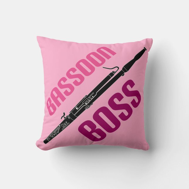 Bassoon Basson Bss Music Quote Gift Idee Kussen (Voorkant)