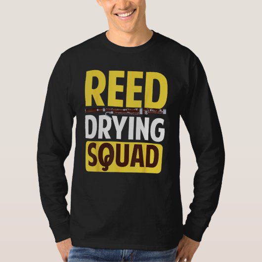 Bassoon Bassoonist Reed Drying Squad T-shirt (Voorkant)