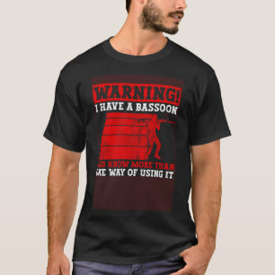 Bassoon blaasinstrument en houtblaasinstrument BA T-shirt