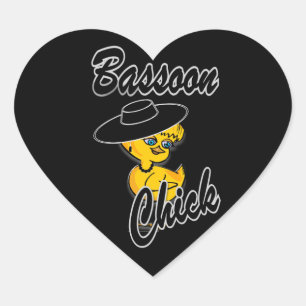 Bassoon Chick #4 Hart Sticker
