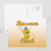 Bassoon chick briefkaart (Voorkant / Achterkant)