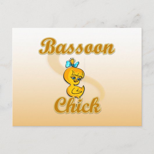 Bassoon Chick Briefkaart (Voorkant)