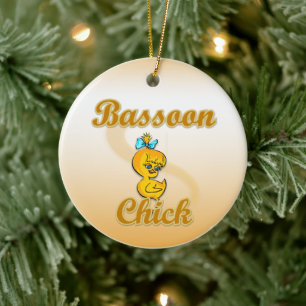 Bassoon Chick Keramisch Ornament