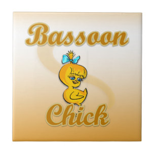 Bassoon Chick Tegeltje
