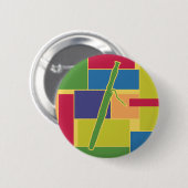 Bassoon ColorblokButton Ronde Button 5,7 Cm (Voorkant /achterkant)
