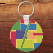 Bassoon ColorblokSleutelhanger Sleutelhanger (Voorkant)
