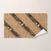 Bassoon Ensemble on Wood Grain Kijk Bad Handdoek (Handdoek)