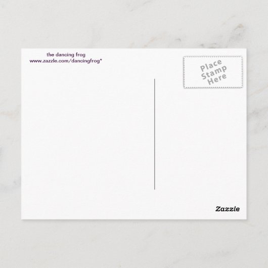 Bassoon Frog Briefkaart (Achterkant)