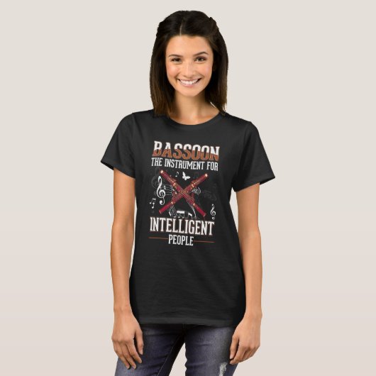 Bassoon Girl als een gewoon meisje, alleen nog maa T-shirt (Voorkant volledig)