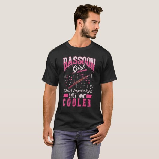 Bassoon Girl als een gewoon meisje, alleen nog maa T-shirt (Voorkant volledig)